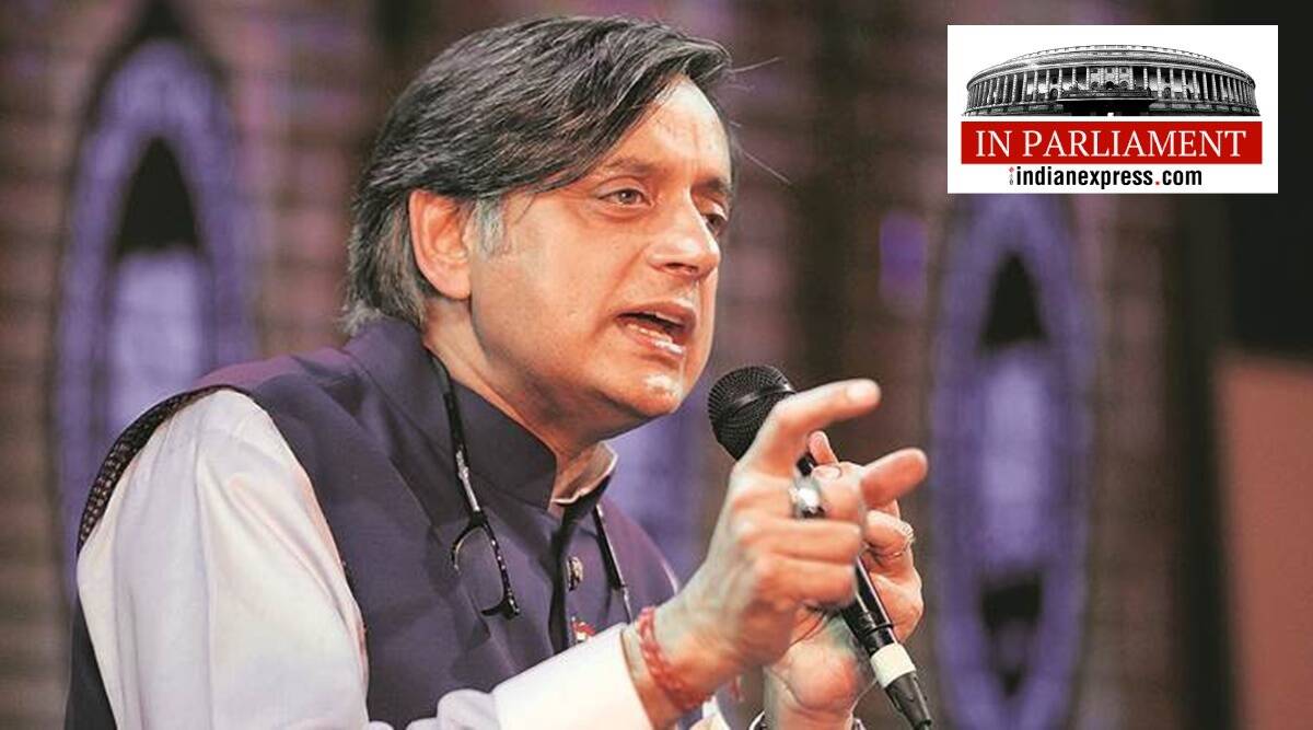 Congress leader Shashi Tharoor, Union Budget, Budget 2022, Shashi Tharoor, Congress latest news, Lok Sabha, unemployment, farm sector, Dayanidhi Maran, Sudeep Bandopadhyay, MSP, indian express