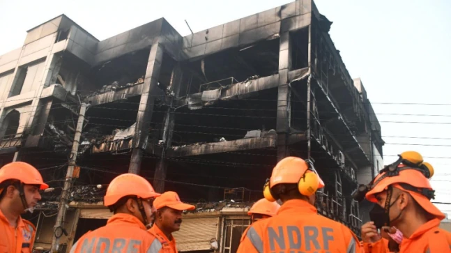 Delhi Mundka fire: AAP leader claims link between building owner and BJP, blames party for deaths