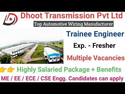 Dhoot Transmission Requirements 2023 | Iti Campus Placement | Diploma Jobs